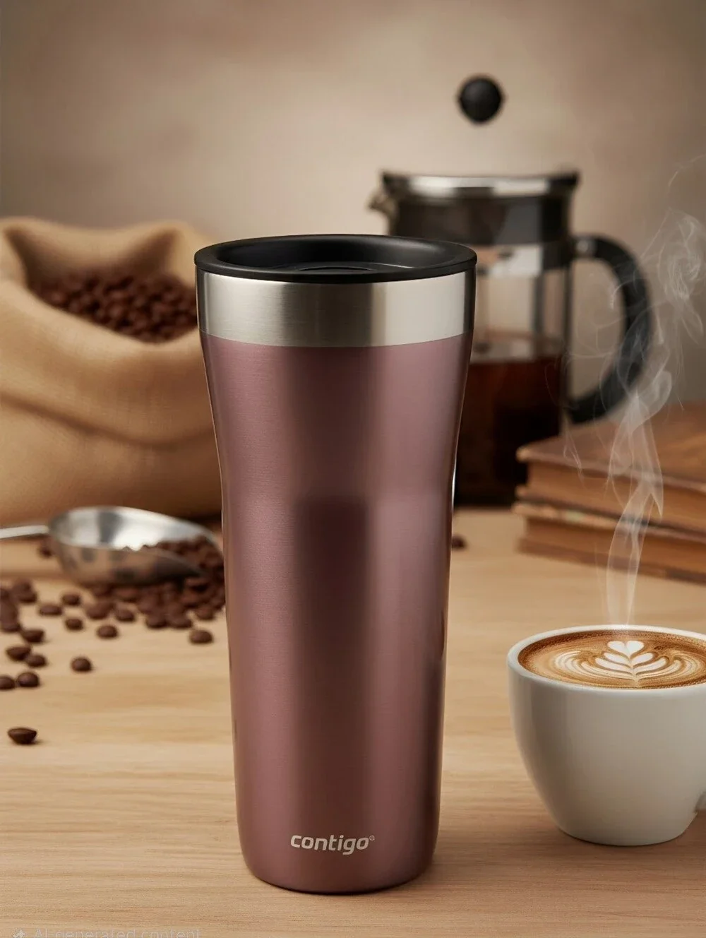Contigo Streeterville Stainless Tumbler w/ Splash Proof Lid, Pineberry, 32oz.